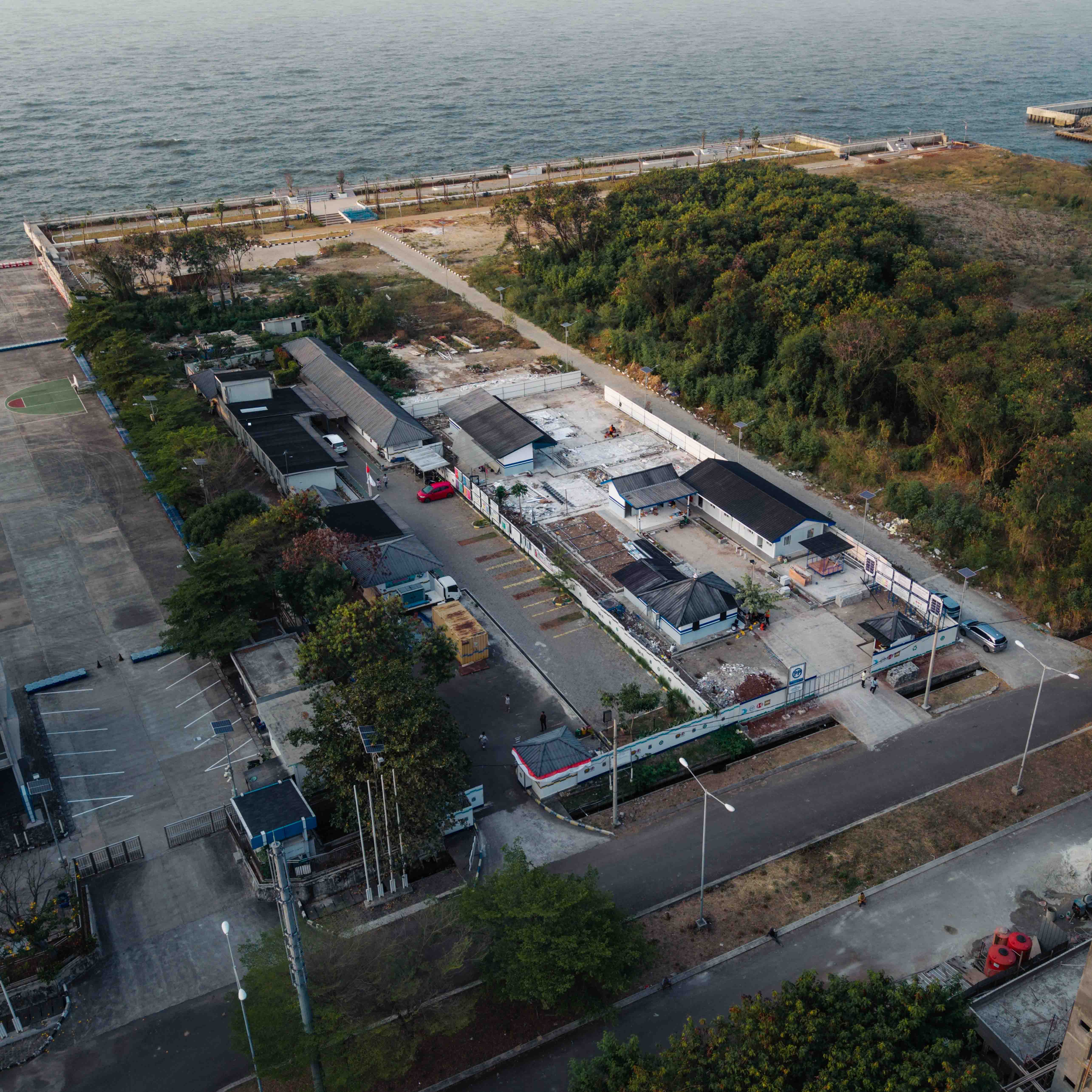 PT Lis Karya NCICD Phase A Stage 3 Package 2 Coastal Seawall project view 4
